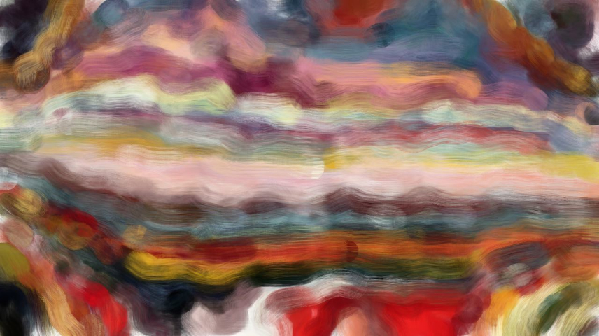 Image 'reflets &mdash; paint synthesiser classic &mdash; cd hand drawn media wet media acrylic 1 3'.