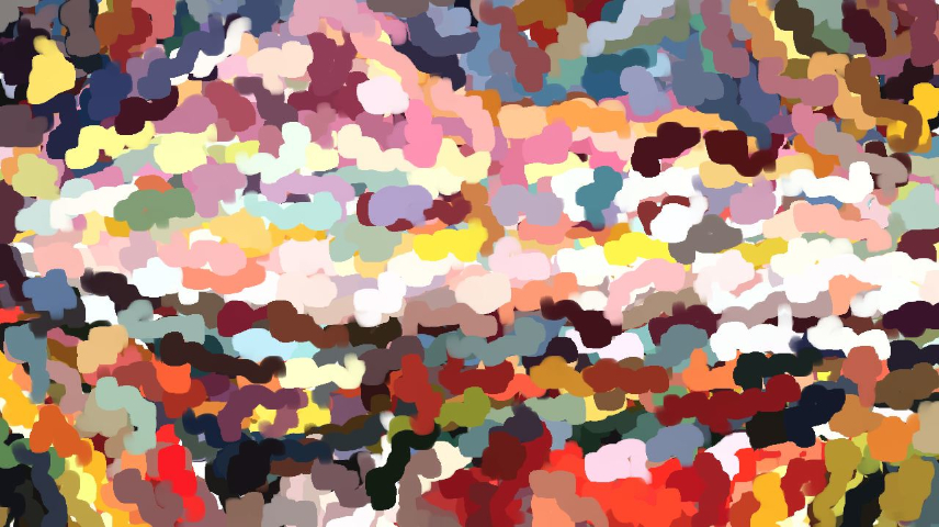 Image 'reflets &mdash; paint synthesiser classic &mdash; cd hand drawn media wet media marker 1'.