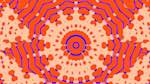 Fourth of 'reflets &mdash; msg &mdash; abstract circular 1 3'.
