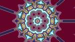 Second of 'reflets &mdash; msg &mdash; abstract circular 1 6'.