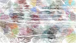 Second of 'reflets &mdash; paint synthesiser classic &mdash; users creative mac charcoal rubbing 1'.