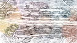 Fifth of 'reflets &mdash; paint synthesiser classic &mdash; users creative mac charcoal rubbing 1'.