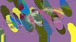 Sixth of 'reflets &mdash; msg &mdash; variations 2 c new 8'.