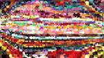 Third of 'reflets &mdash; paint action sequence &mdash; colour rendition'.