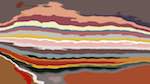 Eighth of 'reflets &mdash; paint action sequence &mdash; dave&rsquo;s outline'.