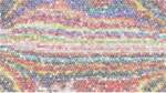 Third of 'reflets &mdash; paint action sequence &mdash; distress 2'.