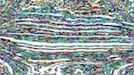Seventh of 'reflets &mdash; paint action sequence &mdash; dharma pas volume 4 5'.