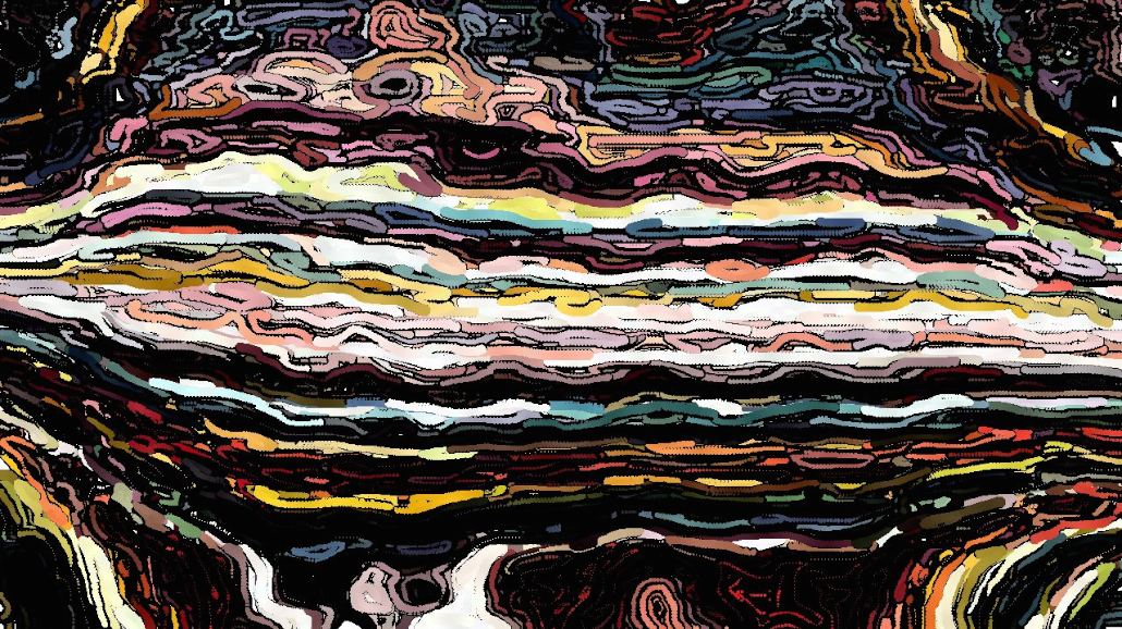 Image 'reflets &mdash; paint synthesiser classic &mdash; default geodesic 1 4'.