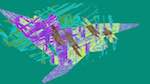 Seventh of 'reflets &mdash; msg &mdash; variations 1 ifs proc 5'.