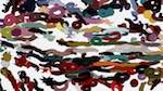 Third of 'reflets &mdash; paint action sequence &mdash; iterative processes 1'.