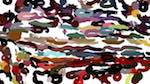 Fourth of 'reflets &mdash; paint action sequence &mdash; iterative processes 1'.