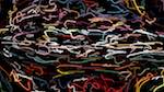Fifth of 'reflets &mdash; paint action sequence &mdash; iterative processes 3'.