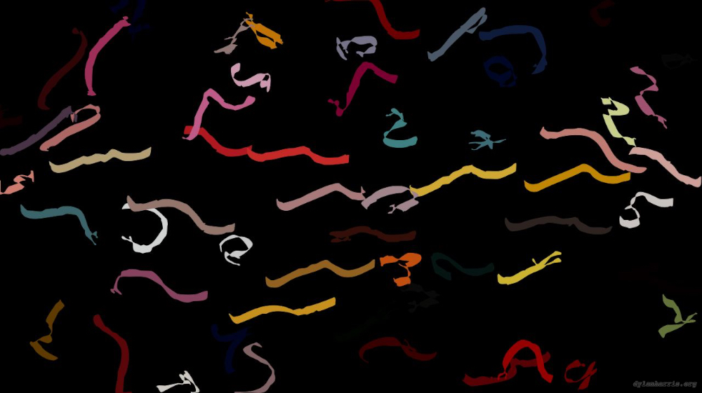 Image 'reflets &mdash; paint action sequence &mdash; iterative processes 4 2'.