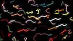 First of 'reflets &mdash; paint action sequence &mdash; iterative processes 4'.