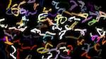 Third of 'reflets &mdash; paint action sequence &mdash; iterative processes 4'.