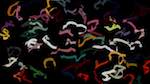 Sixth of 'reflets &mdash; paint action sequence &mdash; iterative processes 4'.