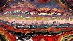 Fifth of 'reflets &mdash; paint action sequence &mdash; iterative processes 5'.