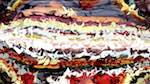 Sixth of 'reflets &mdash; paint action sequence &mdash; iterative processes 5'.