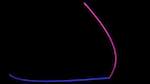 Third of 'reflets &mdash; paint action sequence &mdash; loop action tests 2'.