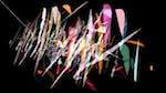 Seventh of 'reflets &mdash; paint action sequence &mdash; loop action tests 3'.