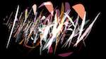 Eighth of 'reflets &mdash; paint action sequence &mdash; loop action tests 3'.