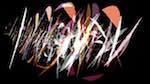 Second of 'reflets &mdash; paint action sequence &mdash; loop action tests 4'.