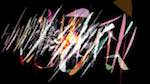 Fourth of 'reflets &mdash; paint action sequence &mdash; loop action tests 4'.