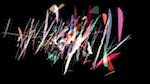 Fifth of 'reflets &mdash; paint action sequence &mdash; loop action tests 4'.
