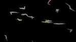 Fourth of 'reflets &mdash; paint action sequence &mdash; loop action tests 5'.