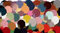 Fifth of 'reflets &mdash; paint synthesiser classic &mdash; paint styles liquids spattering'.