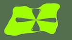 Fourth of 'reflets &mdash; msg &mdash; variations 1 motif boxes 2'.