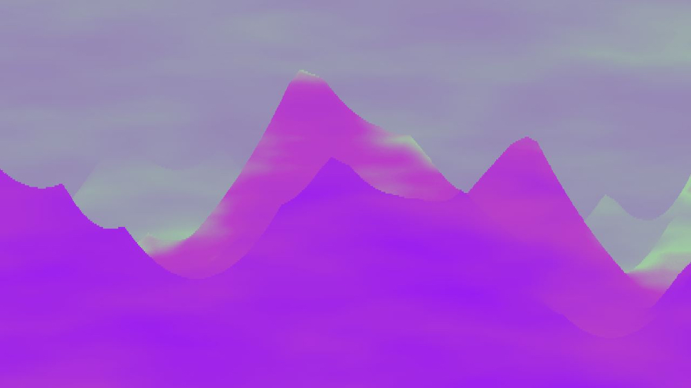 Image 'reflets &mdash; msg &mdash; abstract mountain 1 4'.