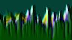 Second of 'reflets &mdash; msg &mdash; abstract mountain 1'.