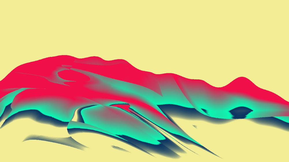 Image 'reflets &mdash; msg &mdash; abstract mountain 2 5'.