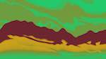 Third of 'reflets &mdash; msg &mdash; abstract mountain 2'.