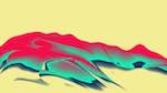 Fifth of 'reflets &mdash; msg &mdash; abstract mountain 2'.