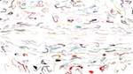 Third of 'reflets &mdash; paint action sequence &mdash; movie procs'.
