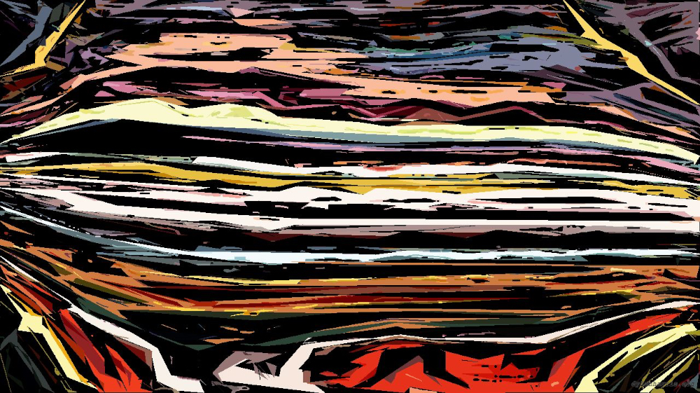 Image 'reflets &mdash; paint action sequence &mdash; movie processing 1 8'.