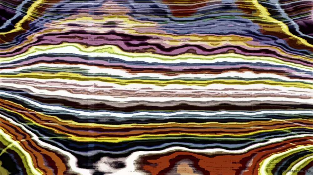 Image 'reflets &mdash; paint action sequence &mdash; movie processing ideas 2 3'.