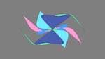 Sixth of 'reflets &mdash; msg &mdash; variations 1 msg to test 4'.