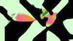 Second of 'reflets &mdash; msg &mdash; variations 1 n 1'.