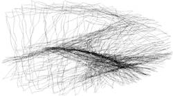 Fourth of 'reflets &mdash; paint synthesiser classic &mdash; 4.0 collection procedural abstraction exp 1'.