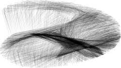 Seventh of 'reflets &mdash; paint synthesiser classic &mdash; 4.0 collection procedural abstraction exp 1'.