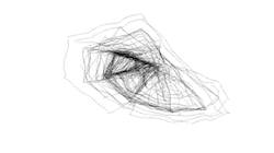 Fourth of 'reflets &mdash; paint synthesiser classic &mdash; 4.0 collection procedural abstraction exp 2'.
