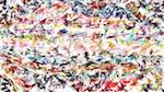 Second of 'reflets &mdash; paint action sequence &mdash; paint'.