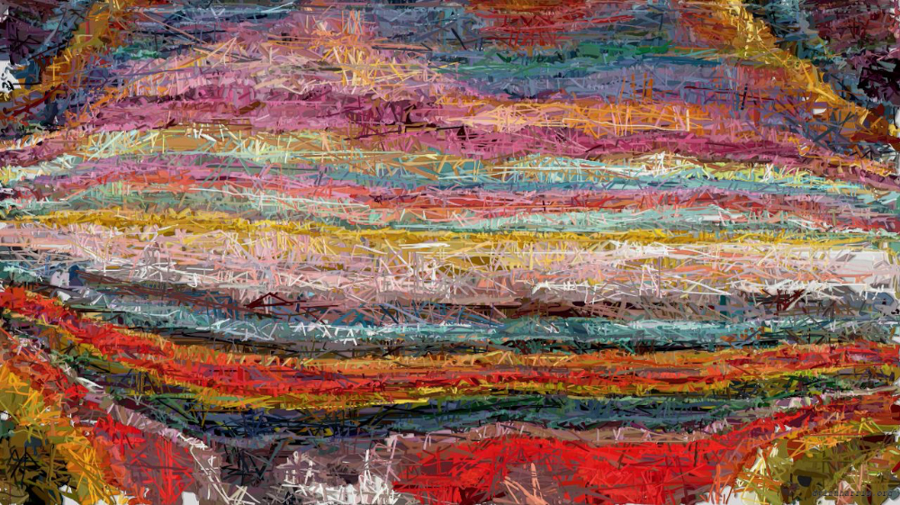 Image 'reflets &mdash; paint action sequence &mdash; paint in 3 4'.