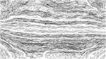 Fifth of 'reflets &mdash; paint action sequence &mdash; pencil sketch 1'.