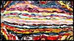 Third of 'reflets &mdash; paint action sequence &mdash; portrait idea 2'.
