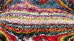 Second of 'reflets &mdash; paint synthesiser classic &mdash; 4.0 collection repeat strokes 2'.