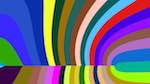 Fifth of 'reflets &mdash; msg &mdash; abstract ribbons'.